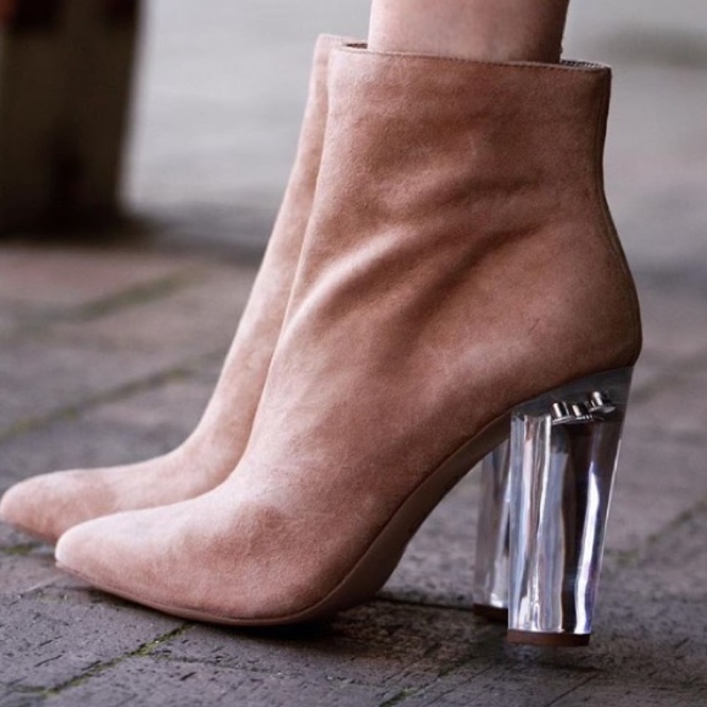 Jessica Simpson size 9 clear heel bootie new